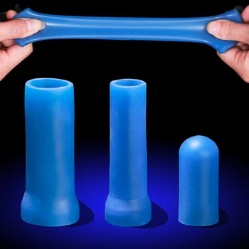 Комплект за затягане на пениса Уголемяване на пениса/удължител/Подмяна на носилка, Удобна силикон Ръкави за вакуум разширителя