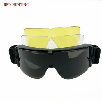 Ловен Военен Страйкбол Goggle X800 Защита От Вятър И Прах Тактически Очилата Goggle