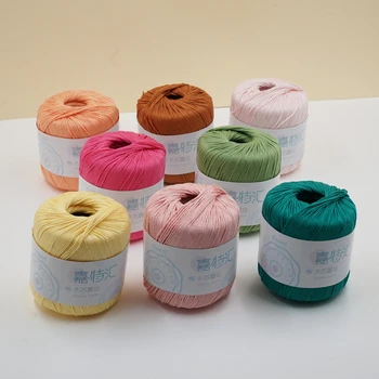 40 г /бр 1 мм 100% памук Обикновена Дантелени нишки Shuisu за плетене и плетене на една кука Шал, пуловер и т.н. SSLS