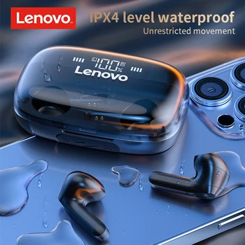 Lenovo QT81 TWS Безжични Слушалки Стерео Спортни Водоустойчиви Слушалки Слушалки с Микрофон Bluetooth Слушалки, HD Предизвикателство 1200 ма