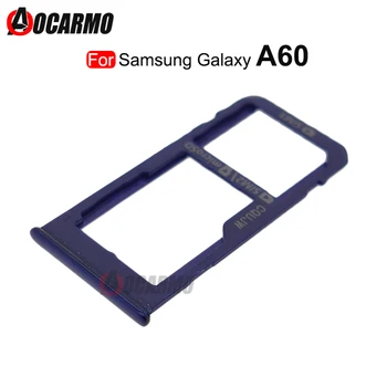 За Samsung Galaxy A60 A6060 Гнездо За SIM-Карти Слот За Sim-Тава Притежателя Четец Резервни Части