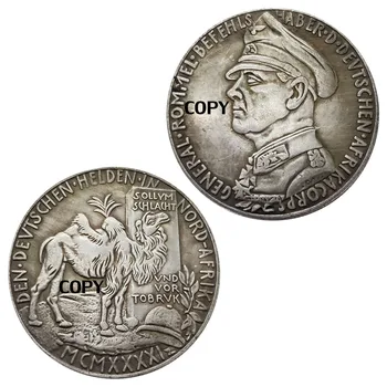 Старинни Занаяти Немски Монети със сребърно покритие Медни Сувенири и Подаръци, Антични Копие на Копие на Монети Възпоменателна Монета