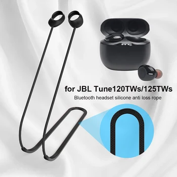 Анти-Изгубен Каишка за Слушалки за JBL Tune 120TWS/125TWS Силикон Титуляр за Слушалки Въже Слушалки на Шийката на Кабел за Слушалки, Аксесоари