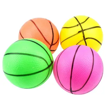 1БР 10 см Мини Надуваеми Баскетболни Играчки на Децата за Спорт На Открито Играят Играчки на Децата Ръка Китката Упражнения Топката Спортни Играчки Случаен Цвят