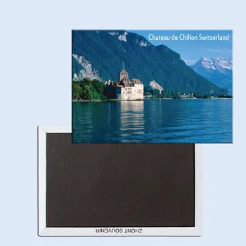 Шийон, Женевското езеро, Швейцария, Магнит за хладилник, Туристически сувенири, Декорации за дома 24665