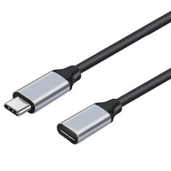 USB Type-C между мъжете и жените 3.1 Gen1 Удлинительный кабел 400 М / с 3A PD60W 4K HD Кабел за прехвърляне на