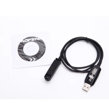 100% Оригинален USB кабел за програмиране Baofeng UV 9R Plus с CD-движеща сила За преносими радиостанции Pofung UV-XR A-58 UV-9R BF-9700 BF-A58