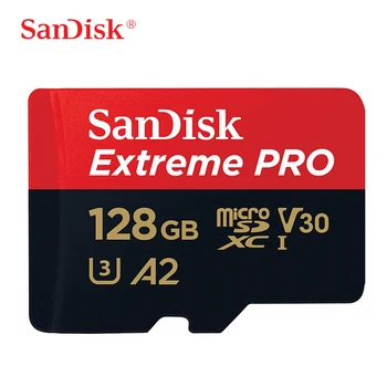 Карта памет SanDisk Extreme PRO microSDXC Карта 256 GB 128 GB 64 GB Скорост на четене 170 MB/s 32 GB, 100 MB/TF Карта U3 4K UHD Micro SD Карта