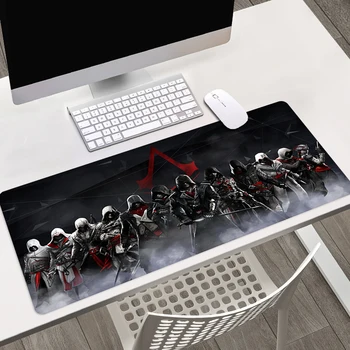 По-големи размери Подложка за мишка, подложка Аниме Assassin ' s Creeds Геймърска подложка за мишка L XL игра индивидуално персонализирана подложка за мишка за CS GO PUBG Мат