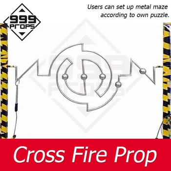 Cross fire prop истинската игра-пъзел игра за бягство от стаята, за да отвори метална халка, пересекающее пътека