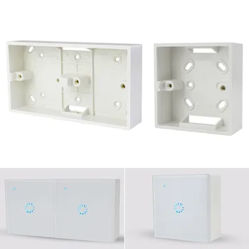 Разпределителните кутия за външен монтаж 86 мм * 86 мм * 33 mm за двойни ключове или контакти 86 тип се Прилагат за всички разпоредби на повърхността на стената