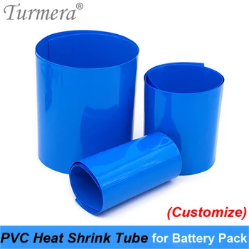 Turmera Battery Wrap Свиване Тръба PVC Свиване Тръба 35 mm до 210 mm за 18650 26650 32700 Литиева Акумулаторна Батерия за Поръчка