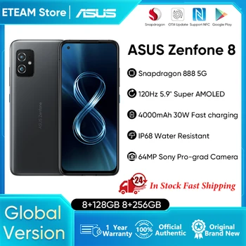 Глобалната версия на ASUS Zenfone 8 5G Смартфон 8 GB 256 GB Snapdragon 888 5,9 