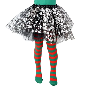 N80C Хелоуин Cosplay Детски Чорапогащник Райе, Чорапи, Костюми За Малките Момчета И Момичета