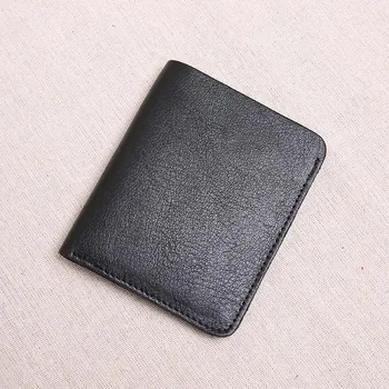AETOO Първият слой на кожата ултра-мини-мъжки портфейл с долно оттичане студентски чантата си ръчно изработени от мека кожа