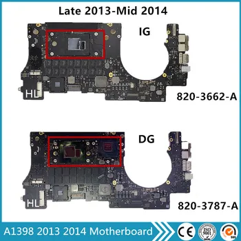 Оригиналната A1398 2013 2014 дънна Платка за лаптоп MacBook Pro 15 Retina 