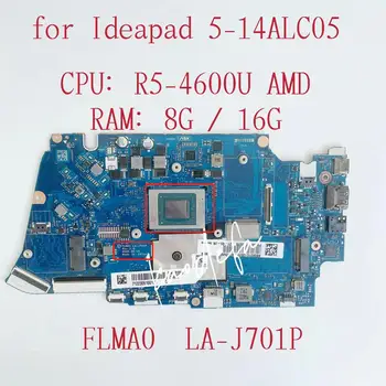 FLMA0 LA-J701P за Lenovo Ideapad 5-14ALC05 дънна Платка на лаптоп Процесор: R5 ОПЕРАТИВНА памет: 8 ГРАМА 16 Г FRU: 5B21C13751 5B21C13370 5B21C13442 5B21C13632