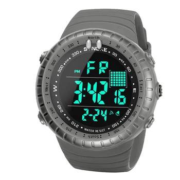 WR50M Многофункционални Спортни Водоустойчив Мъжки часовник За плуване с дисплей за дата и светлинна аларма Електронни Часовници