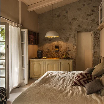 Постмодернистская скандинавски творческа личност проста полукръгла хол, кабинет, спалня, трапезария лампа от смола стеклопластиковая полилей