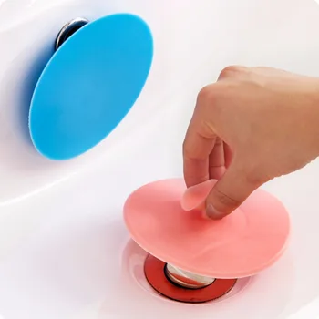 1бр Силиконовата тапа за вода гумен Кръг Сливная Корк баня запечатани корк мивка PVC Мивка Мивка За Измиване на Вана корк