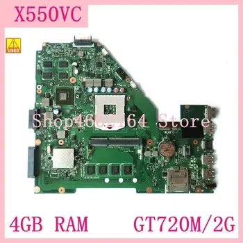 X550VC 4G RAM GT720M/2G GPU дънната Платка За ASUS X550VC R510V X550V X550 дънна Платка на лаптоп 100% Тествана Нормално се Използва