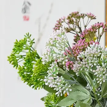 Нов изкуствени цветя, клон пластмасови фисташковые фалшиви растения за домашно парти направи си САМ сватбена украса договореност за доставка
