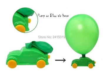Безплатна доставка евтини 12x класически балон с въздушно задвижване мотивирани състезателен автомобил деца детски парти полза на пинята играчка чанта за пълнители награди