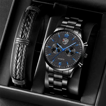 Männer Uhren Luxury Business Männlichen Edelstahl Luminous Аналогов Quarz Armbanduhr Männer business analyst procure to pay Armband Uhr reloj hombre