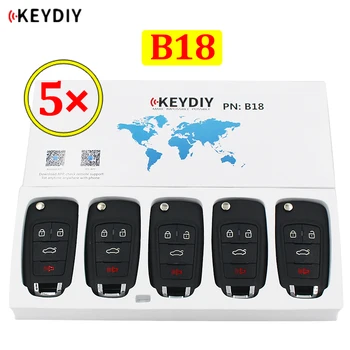 5 бр./лот KEYDIY B серия B18 3 + 1 Бутон Универсален KD Дистанционно Управление за KD900 KD900 + URG200 KD-X2 Мини KD 4 Бутона
