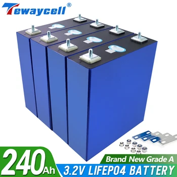 4шт 3.2 В 240Ah Lifepo4 Акумулаторна Батерия Литиево Желязо Фосфатная Слънчевата Батерия 12 В 24 В 36 В ЕС, САЩ, Без данъци