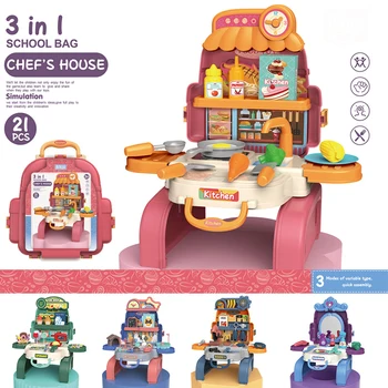 Коледни Подаръци Имитативната Играчка Кухня Супермаркет Инженерни Инструменти Грим Раница За Съхранение На Играчки Герой За Момче Момиче Детски Подарък
