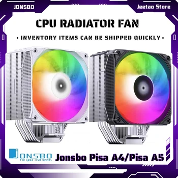 Jonsbo Пиза A4/Пиза A5 Радиатор 120 мм Бял 4/5 Топлинна Тръба Безшумен Радиатор за охлаждане на Въздуха Поддръжка на Intel LGA1700/1200/115X AM4 AM5