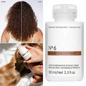 Оригинален NO6 Бонд По-Гладка Счупени Къдрава Коса Подмладяващи Лечение на Увреждане на Косата, Професионални продукти За Грижа За Косата N6 100 мл