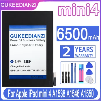 GUKEEDIANZI Mini4 6500 ма Сменяеми батерии За Apple iPad Mini 4 A1538 A1546 A1550 Batteria + Безплатни Инструменти