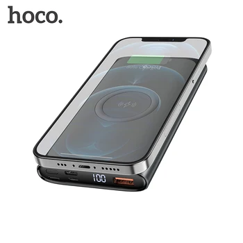 HOCO Power Bank 10000 ма 22,5 Ｗ PD Бързо Зареждане с 15 W безжичен зареждане Powerbank Преносима Зареждане на Батерията За iphone 13 12 11
