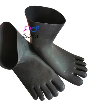 Латексови Чорапи Плюс Дебелина 0,6 mm 0,9 мм, С пет пръста Сокс секси, безшевни чорапи гума Боби чорап фетиш към чорапи носочные на продукта