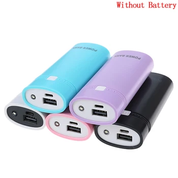 Цветни USB портове 2x18650 САМ Преносим Притежателя на Батерии, LCD Дисплей, Power Bank Калъф Кутия 5 В Калъф за зареждане на батерията