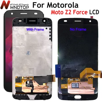 Тестван За Motorola MOTO Z2 Force XT1789 LCD дисплей с сензорен екран Дигитайзер в Събирането на XT1789-05 5,5 