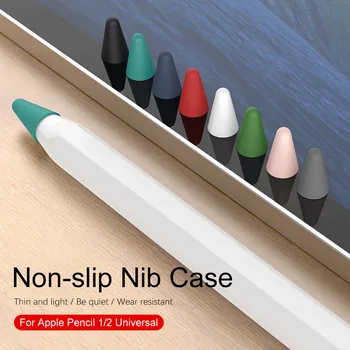 8 бр Силикон Сменяеми Върха capa Nib Защитен Калъф funda за Apple Молив 1 2 Pencil1 Pencil2 Калъф за писалка за сензорен екран