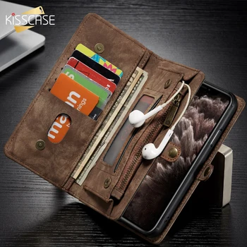 Чанта-портфейл от Изкуствена кожа KISSCASE за iPhone 12PRO MAX 13X11PRO 7 8 XR 6 12PRO, Калъф за iPhone XS MAX, Флип калъф, карта, чанта за телефон