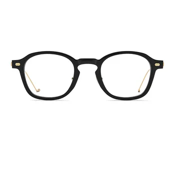 Нови Черни/Кафяви Мъжки слънчеви Очила От Титанова Сплав, Очила с Изпъкнали Очи, Мъжки Рамки За Очила с Късогледство