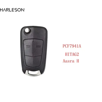 2 Бутона 433 Mhz PCF7941A Дистанционно Флип-Ключодържател за Opel Astra H, Zafira B 2004-2013 736-743-A 13.149.658 с отбелязване Истински Ключ