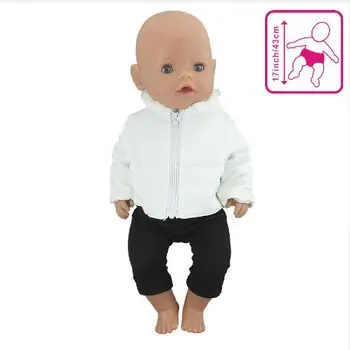 Пуховик комплект Кукольной Облекла, Подходящи За 43 см детска стоп-моушън дрехи и Аксесоари За Кукли Реборн