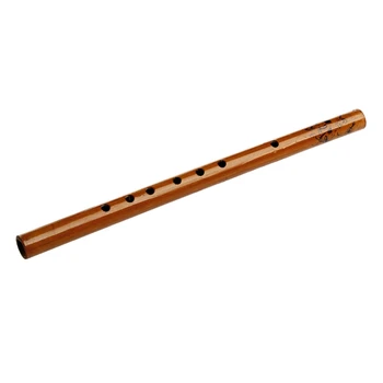Традиционен 6 Луночный Бамбукови Флейта Кларинет Студентски Музикален Инструмент Цвят На Дървото