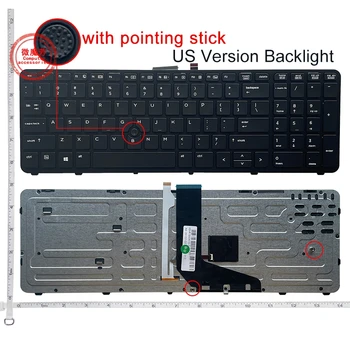 НОВА английска клавиатура за лаптоп с подсветка за HP, за да ZBOOK 15 G1 G2 ZBOOK 17 G1 G2 130TK1A00 SK7123BL САЩ черна рамка