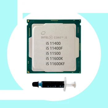 Нови Процесори от Intel i5 11th LGA 1200 i5 11400 11500 CPU с Термопастой i5 11600K CPU Термопаста За Сглобяване на Компютърни игри