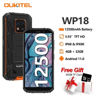 OUKITEL WP18 12500 mah Батерия Издръжлив Смартфон 5,93 