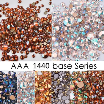 1440 бр./1 опаковка кристални кристали за нокти, декорации за нокти, AB gem, Разход размер (SS6-SS20), Кристални кристали за нокти, RKL55