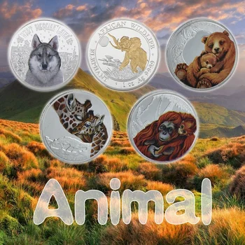 Куче Мечка Австралия Коала, Кенгуру сребърно покритие Монета Животно Предизвикателство Монета Айде Елизабет II Копие на Монети Творчески Подарък