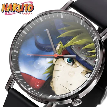 Uzumaki Naruto Оригинални Часовници Кварцови Тенденция Мъжки Творчески Студентски Часовници е От Неръждаема Стомана Аниме Фигурка Модел за Подарък за Рожден Ден